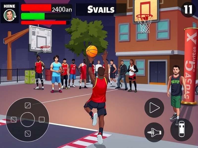 Slum Basket Wizard community event showing players competing